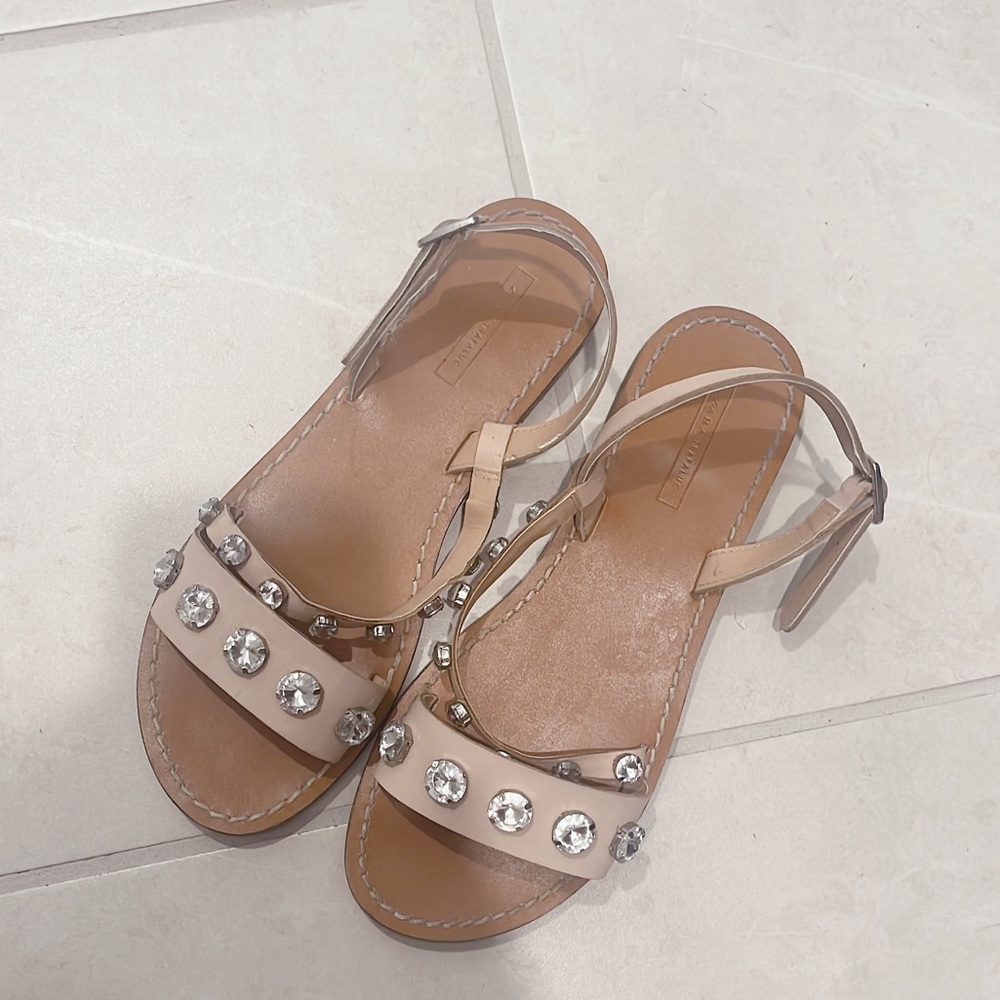 Zara Crystal Blings Sandals size 38